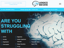 Tablet Screenshot of harmonizedbraincenters.com